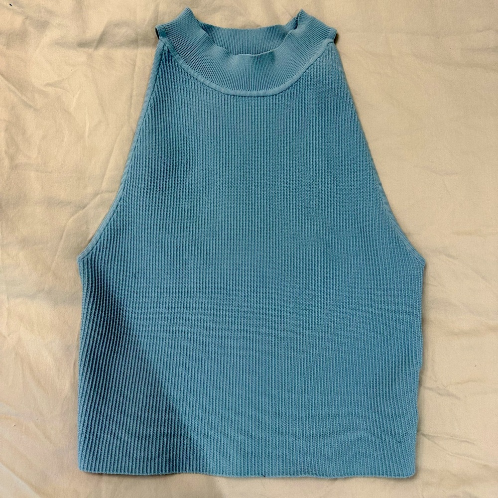Babaton ribbed knit top from Aritzia. Worn once with love. Size L